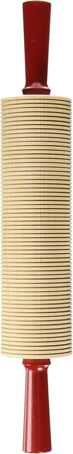 Bethany Housewares Wood Rolling Pin, Corrugated Bulk