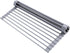 Ohuhu Roll Up Dish Drying Rack, Over The Sink, 16.5" W x 13" L, Portable Foldable Dish Drainer