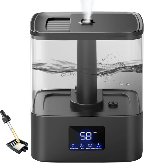 KZF 4L Top Fill Humidifiers for Bedroom & 60H Runtime - Cool