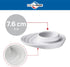 Set of 2 White Porcelain Egg Cups, 3.5-Inch by 4-Inch, Oval Base Holders for Hard or Soft Boiled Eggs