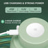 Electric Garlic Chopper Mini, Garlic Masher Crusher, Food Processor Small with Peeler and Spoon (100ML/3.3FL OZ, Green)