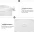 Small Rice Maker Friendly Microwave Rice Cooker, Easy Fast Microwave Cookware for Rice and Pasta