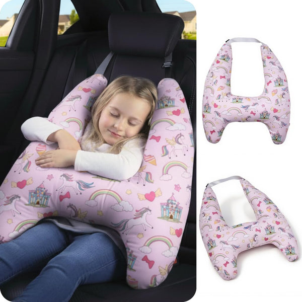 Travel Pillow Car Cushion for Kids 6 Years Old+ Shoulder Neck Back