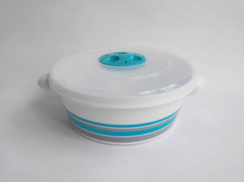 Tredoni 1L Microwave Pot Tub - Ventilation Lid - Heating & Cooking Steamer Pot