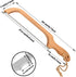 Bread Slicer for Homemade Bread,16" Wooden Sourdough Bread knife with Bow Design,Premium Stainless Steel Serrated Saw Bread cutter for Bagels, Baguettes and More by ROYOROYI