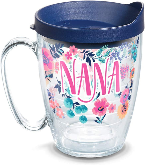 Tervis Made in USA Double Walled Dainty Floral Mother's Day Insulated Tumbler Cup, 16oz Mug