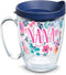 Tervis Made in USA Double Walled Dainty Floral Mother's Day Insulated Tumbler Cup, 16oz Mug