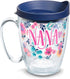 Tervis Made in USA Double Walled Dainty Floral Mother's Day Insulated Tumbler Cup, 16oz Mug