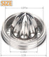 Mason Jar Stainless Steel Juicer Lid (2 Pieces), Citrus Reamer for Wide Mouth Mason Jar