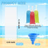 3 12 inches 120 BokingOne Ice Lolly Bags Disposable, Ice Cream Mold Bags with Silicone Funnel. x Plastic Ice Candy Bags