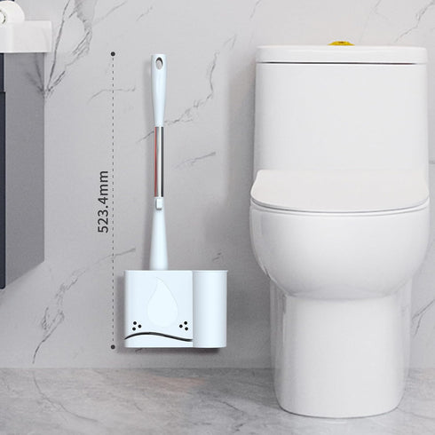 Hillyfe Set,Silicone Brush,5 Toilet Brush and Holder Removable Cleaner PCS Toilet Bowl Cleaner Tablets and Wall-Mount