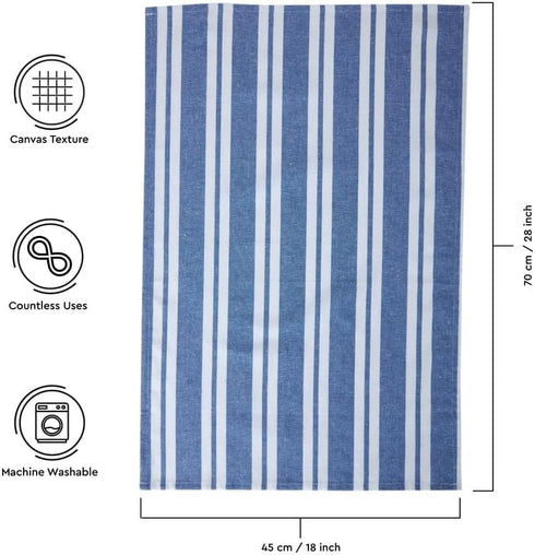 Encasa Homes Anti-Odour Kitchen Dish Towels, 18 x 28 inch (4 Pc Set) for Quick Drying and Cleaning, Eco-Friendly Cotton