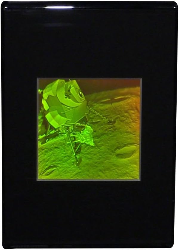 3D Lunar Lander Hologram DeskStand - Collectible Polaroid Photopolymer Film