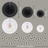 Cheerland Black White Party Decorations, Hanging Paper Fans Garland Kit for Wedding, Halloween