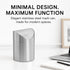 Small Mini Trash Can with Lid, Brushed Stainless Steel, Mini Countertop Trash Bin for Desk Office, 1.5 L