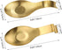 Stainless Steel Spoon Rest, Spatula Ladle Holder, Stainless Steel Utensil Spoon Rest Holder, Brushed Finish, Dishwasher Safe 9.8 x 3.7 Inch (Gold + Gold Fish Tail)