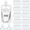 Seeloowy 100 Pcs Plastic Pouches Bulk Clear Juice Bags Squeeze Pouches Plastic Leak