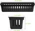 Domensi 12 Pack Slim Plastic Storage Baskets Tray for Organizing 10.25 x 3.25 x 2.5 Inch Small Classroom Storage Bins Stackable Drawer Pencil Trays Holder for Desk Garage School Containers(Black) by Domensi