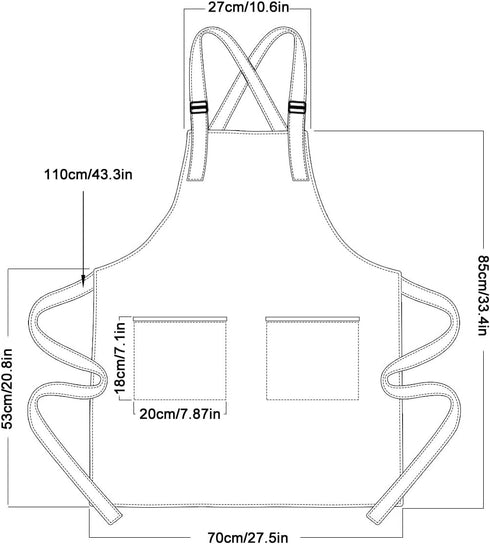 Cartoon Animal Apron 33.4 X 27.5 Inches Wildlife Apron Kitchen Chef Apron Barbecue Apron