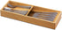 Bamboo Silverware Drawer Organizer, Kitchen Cutlery Tray, Utensil Holder for Spoons, Forks, Knives