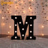 Decorative LED Illuminated Marquee Sign - Alphabet Letters with Lights for Wedding, Birthday, Christmas, Home Bar M,