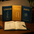 Set 3 Decorative Coffee Table Books of Faux Books for Home Decor, Bookshelf Styling, Entry Table Decor (Paris, Rome