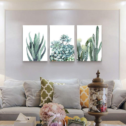 Canvas Wall Art for Living Room, Bathroom, Bedroom, Kitchen, 12" X 16" 3 Pieces Modern Framed Decorations