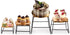 4 ZENFUN Piece Wood Buffet Risers, Dessert Table Risers Food Display Riser, Pizza Pan Riser, Cupcake Stand & Wood