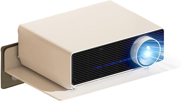 Projector Wall Mount Shelf Floating, Metal Projector Shelf for Wall, No Drilling Projector Stand for Cable Box