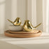 TSCVPJL Set 2 Ceramic Birds Figurines Home Decor, of White Birds Statue, Chubby Small Bird Figurines, Modern Style Bird