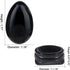 mookaitedecor Black Obsidian Crystal Egg Polished Gemstone Figurines with Stand