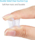 Pawfly 20 Pack Double Sided Suction Cups - 0.8 Inch Clear PVC Plastic for Glass Table Mirror