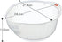 Plastic Japanese Rice Washing Bowl with Strainer, 2 Quart