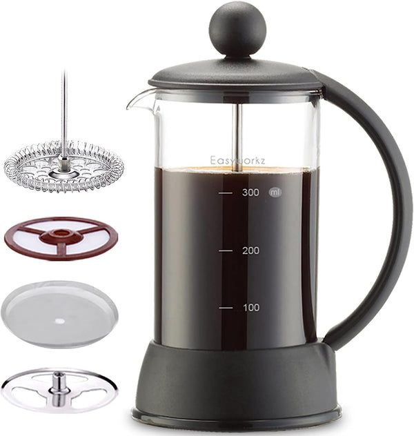Easyworkz Eclipse 12 oz French Press Coffee Maker with Borosilicate Glass