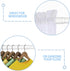 AIZESI White Adjustable Tension Curtain Rod 16 to 26 Inch, 7/8” Diameter for Window and Closet