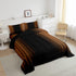 Set Set 2Pcs Feelyou Abstract Ombre Comforter Kids Teens Brown and Black Bedding Room Decor Twin Size,Reversible Black
