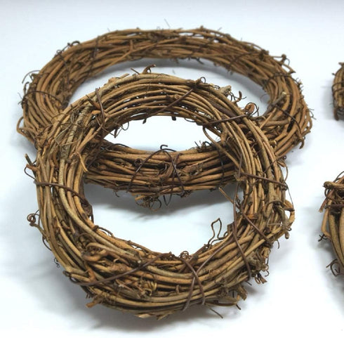 Natural Grapevine Wreath Ring, DIY Craft Vines Base Roll for Rustic Summer Fall Christmas Decor, 12 inch