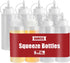 OAMCEG 16OZ Squeeze Bottles - 8 Pack Durable Plastic Condiment Bottles for Ketchup, BBQ, Sauces, Arts and Crafts