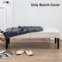 42.12-53.94in CALIDAKA PU Leather Bench Cover - Elastic Soft Stretch Slipcover, Removable Washable Protector for Bench