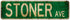 Stoner Avenue Vintage Rustic Retro Street Sign, 4x16 inch Tin Sign