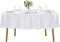70 Inch Round Tablecloth, Washable Polyester Table Cloth for Wedding Party Dining Banquet (White)