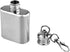 SE Stainless Steel Drinking Hip Flask, 1 oz, with Attached Screw Cap for Camping and Events
