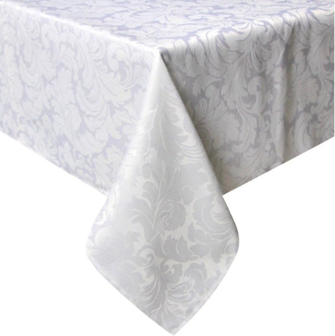 Tektrum 60 X 120 inch Rectangular Damask Jacquard Tablecloth, Waterproof/Spill Proof/Stain Resistant/Wrinkle Free/Heavy