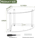 2 9.5x9.5x8 Inch, Countertop Sezanrpt Tier Acrylic Corner Shelf Organizer Storage Transparent Corner Shelf