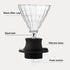 High Temperature Resistance Glass Coffee Dripper with Steel Balls, Easy to Operate for Immersion and Hand Drip