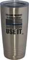Rogue River Tactical Funny Police Officer 20 Oz. Travel Tumbler Mug with Lid, Vacuum Insulated Gift