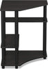 FURINNO Turn-N-Tube Space Saving Corner Desk, Espresso/Black