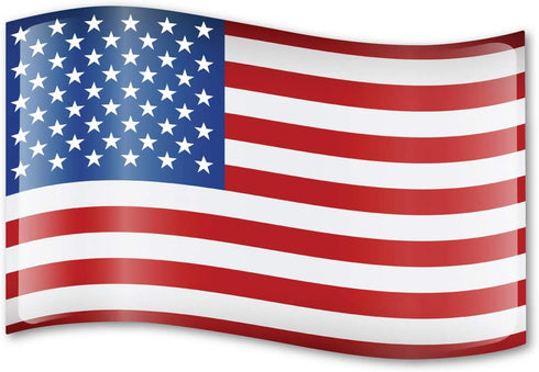 American Flag Car Sign Magnet, 10.125" x 15", for Vehicles and Refrigerators