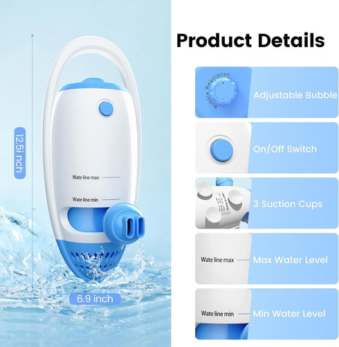 HOAWYEAH Bath Jet Spa, Bath Jet/Bubble Maker Mode, Bathtub Spa Machine Creates Soothing Bubbles and Massage, Bathtub