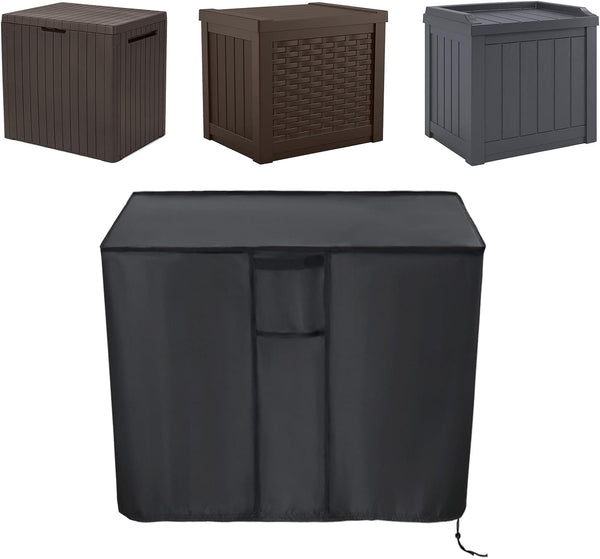 Kingling Deck Box Cover, Outdoor Storage Box Cover for Keter 30 Gallon